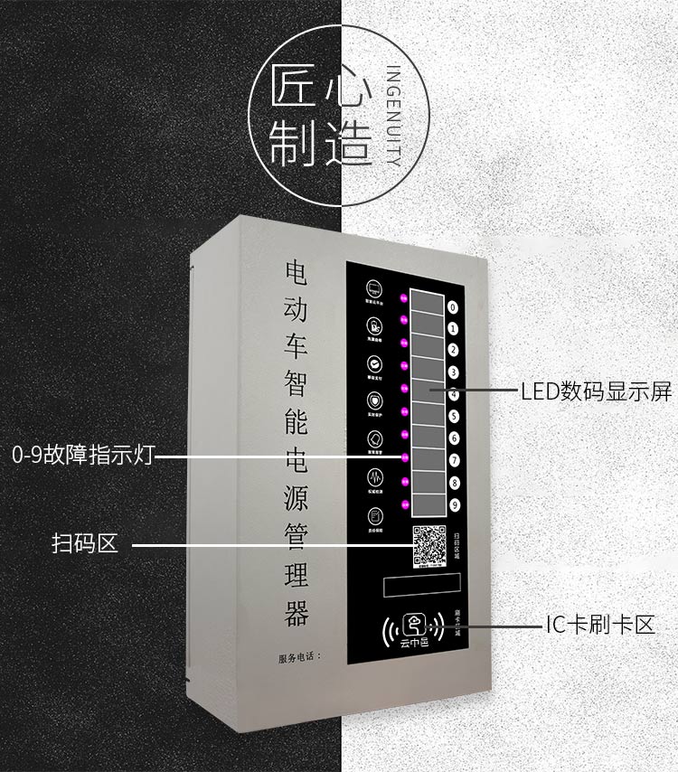 觸摸屏小區電動車充電站指示面板